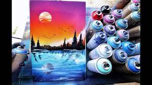 Day In Night Reflection Spray Paint Art By Skech Youtube