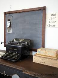 For a long while, chalkboard paint was relegated to the walls of the kids' playroom and the kitchen. Milk Paint Chalkboards Q Is For Quandie