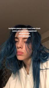 Pin By Magui On Billie Billie Eilish Billie Blue Hair