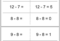There are 2 versions of the pdf. Free Printable Math Flash Cards