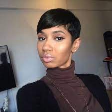 Women S Short Straight Piexe Wig Black Wig Heat Resistant Hair Human Hair Wigs No Lace Human Hair Wigs Wish Short Hair Styles Sassy Hair Hair Styles