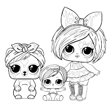 Surprise dolls in all its variation. Doll Lol Blot With A Pet And Sister Coloring Pages For You