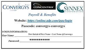 Convergys Concentrix Pay Stub W2 My Pay Login