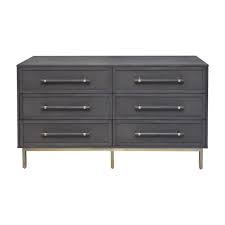 Adding a glaze to a piece this 4 drawer cutie is painted in the new general finishes perfect gray. Hopper Studio Sophia Grey Dresser 6 Drawer Walmart Com Walmart Com
