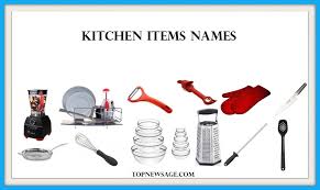 Various kitchen utensils on a kitchen hook strip. List Of 50 Kitchen Items Names In English By Topnewsage