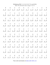Each worksheet features three types of activities: Multiplication Worksheet 100 Vertical Questions Multiplication Facts 1 Multiplication Worksheets Math Fact Worksheets Multiplication Facts Worksheets