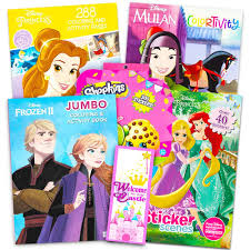 It also features some popular disney princesses. Disney Princess Coloring Book Super Set Bundle Includes 4 Disney Princess Books Filled With Over 400 Coloring Pages And Activities And Over 175 Stickers Party Set Buy Online In Botswana At