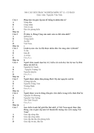 Maybe you would like to learn more about one of these? 500 Cau Há»i Tráº¯c Nghiá»‡m Mon Lá»‹ch Sá»­ Lá»›p 11 Co Ä'ap An
