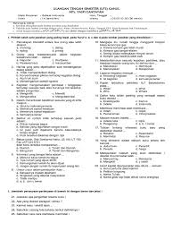 Berikut soal + kunci jawaban pas bahasa indonesia smp/mts kelas 9 kurikulum 2013: Soal Uts Bahasa Indonesia Kelas 9