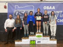 Dallas freshman wrestler Polly Olliff earns third at state