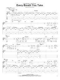 The Police Every Breath You Take Sheet Music Download Pdf Score 98511