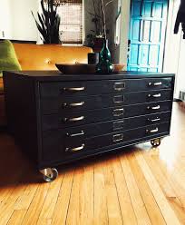 Sold Example Of Past Work Vintage Metal Flat File Coffee Etsy In 2020 Flat Files Flat File Cabinet Coffee Table