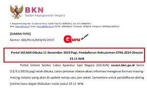 Jadwal penerimaan cpns atau pendaftaran cpns 2019 diperkirakan menerima 100 ribu formasi. Jadwal Pendaftaran Online Cpns Di Portal Sscn Bkn Go Id Info Pendidikan Terbaru