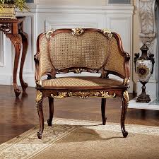 Design Toscano Louis Xv French Rattan Chair Walmart Com Rattan Chair French Chairs Chair