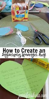 Romantic Birthday Scavenger Hunt For Boyfriend How To Create An Anniversary Scavenger Hunt Jen Around The World Anniversary Scavenger Hunts Scavenger Hunt Birthday Diy Anniversary Gift