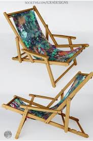 Graffiti Urban Art Portable Outdoors Seat Resin Patio Furniture Sling Chair Patio Furnishings