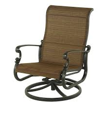 Hanamint Outdoor Furniture St Augustine Sling Club Swivel Rocker Luxury Patio Furniture Outdoor Chairs Aluminum Furniture
