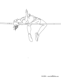 Color This High Jump Athletics Coloring Page Print Out More Coloring Sheets From Sports And Athletics On Hellok High Jump Sports Coloring Pages Coloring Pages