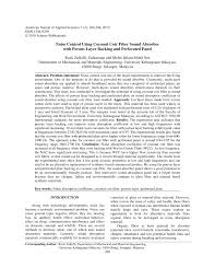 Each sheet covers 32 square feet of surface area, so it is simple to cover areas large and small. Pdf Noise Control Using Coconut Coir Fiber Sound Absorber With Porous Layer Backing And Perforated Panel