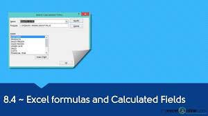 8 4 Excel Formulas And Pivot Table Calculated Fields Excel Tutorials Pivot Table Excel Formula