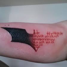 Black And Red Batman Tattoo Http Tattoomagz Com Adorable Black Batman Tattoos Red Symbol Of Batman Tattoo Nerdy Tattoos Geek Tattoo Nerd Tattoo