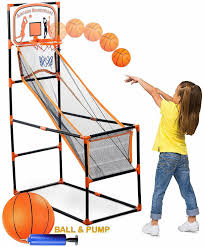 Here you can run and chase each other while you try to hit each other's vest with the balls. Kids Indoor Basketball Arcade Game Portable Hoop Game With Ball Pump Indoor Outdoor Sports Walmart Com Walmart Com
