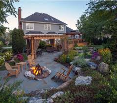 If you choose to locate the fire pit under a gazebo or trees, make sure that the overhang is high above the fire pit and there's good airflow, not only for the potential risk of catching the. Backyard Pergola Fire Pit Pergola Gazebos On We Heart It