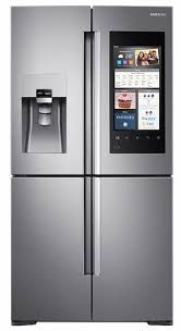 Rf265beaesr By Samsung French Door Refrigerators Goedekers Com Samsung Family Hub Smart Fridge French Door Refrigerator