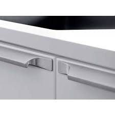 buy aluminum inox look cabinet handles