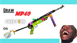 Famous for being used by pros and hackers in free fire. Drawing Mp40 New Year Skin Of Free Fire How To Make Free Fire Mp40 New Year Skin On Ms Paint Youtube