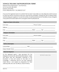 Sample forms for authorized drivers : Free 16 Vehicle Authorization Forms In Pdf Ms Word