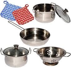 8 Tlg Kochset Kinderkuche Topfset Aus Alu Metall B Https Www Amazon De Dp B01mxvpjzn Ref Cm Sw R Pi Dp X Oyonybmx Kochset Kinderkuche Kuchen Helfer