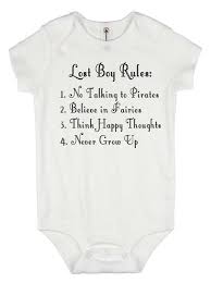 Peter Pan Onesie Lost Boy Rules Baby Boy Gift Baby Graphic Tees Disney World Shirt Never Grow Up Disney Baby Clothes Baby Graphic Tees Baby Boy Gifts