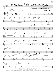The wicked witch is dead. Ding Dong The Witch Is Dead Real Book Melody Chords Print Now