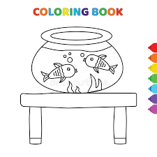 You can decide on the colours you choose for the little fish! Aquarium Coloring Stock Illustrations 3 990 Aquarium Coloring Stock Illustrations Vectors Clipart Dreamstime