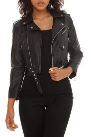 New Arrivals Hot Topic Clothes Cropped Leather Jacket Clothes Design