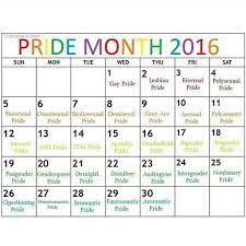 Pride, as opposed to shame and social stigma, is the predominant outlook that bolsters most lgbt rights movements. Polysexual Awareness Happy Pride Month This Is A Calendar Of The Days
