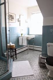 Vintage Blue Tile Bathroom Via Meet Me In Philadelphia Blue Bathroom Tile Blue Bathroom Decor Vintage Bathrooms