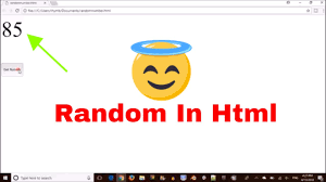 How To Generate A Random Number In Html Javascript Youtube