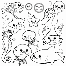 My favourite coloring pens and books. Sea Animal Coloring Sheets New Printable Under The Sea Coloring Pages Animal Coloring Pages Unicorn Coloring Pages Monster Coloring Pages