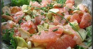 Salade De Pomme De Terre Avocat Saumon Pamplemousse Salade Pomme De Terre Salade Saumon Salade Saumon Fume