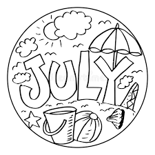 Hundreds of free calendar templates in over 55+ styles for you to print on demand. July Coloring Pages For Kids Stock Illustration Illustration Of Board Drawn 122423665
