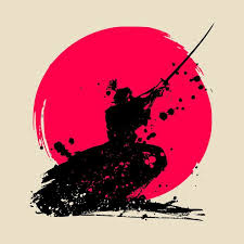 Check Out This Awesome Samurai Katana With Red Sun Design On Teepublic Samurai Art Samurai Artwork Japanese Art
