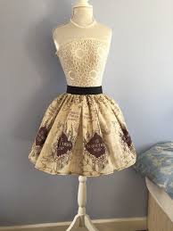 Harry Potter Inspired Marauders Map Full Skater Style Skirt Etsy Harry Potter Dress Harry Potter Outfits Harry Potter Costume