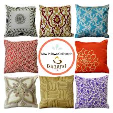 Check Out Fun And Decorative Pillow Covers Damask Floral Jacquard Embroidered Indian Designs And More Unique Pillows Pillows Throw Pillows
