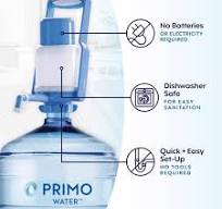 Primo Water Portable/Manual 3 - 5 gal White Water Bottle ...