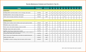 A lawn maintenance schedule template begins having a listing directly down of all of the backyard tasks which usually have to be accomplished in one year. B U I L D I N G M A I N T E N A N C E S C H E D U L E T E M P L A T E Zonealarm Results