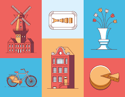 Check Out This Behance Project Amsterdam Guide Book Icons Https Www Behance Net Gallery 46696941 Amsterdam Guide Book Icons Illyustracii