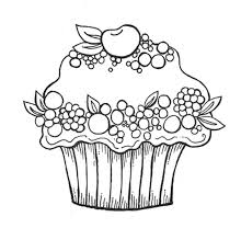 Keeping a clip board handy with some abstract coloring sheets tucked inside provides stress relief on tap. Free Cupcake Coloring Pages Coloring Home
