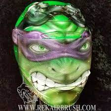 Donatello Ninja Turtle Motorcycle Helmet By Www Rekairbrush Com Motorcycle Helmets Motorcycle Helmets For Sale Cool Motorcycle Helmets